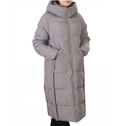 018 GRAY Пальто зимнее женское (200 гр. холлофайбер)