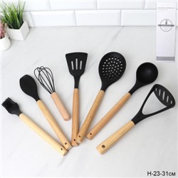 Кухонный набор 7 предметов / BL-302 /уп 16/ Черный