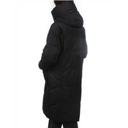 8819 BLACK Пальто зимнее женское (холлофайбер 200 гр.)