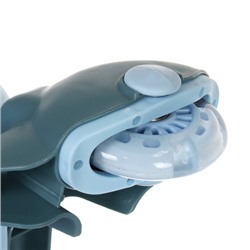 Толокар COMIRON QT-8098/светящиеся полиуретановые колеса 90 мм/ Синий/уп4