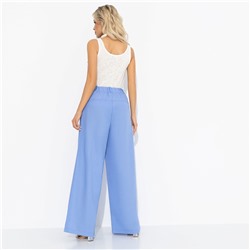 Брюки свободного силуэта, Легкость льна (голубые)