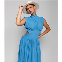 Платье #ОТЦ04002, голубой