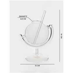 Бокал Magistro «Forma. Глобус», 350 мл 9×13.5 см, стекло, прозрачный