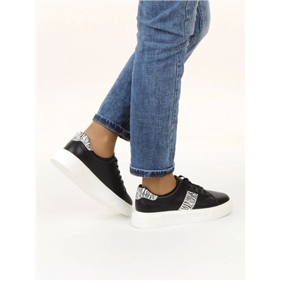 03-YC523-1 BLACK Полуботинки спортивные женские (натуральная кожа)