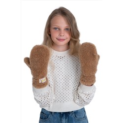 Варежки детские меховые кемел