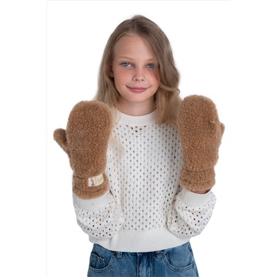 Варежки детские меховые кемел