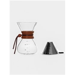 Кофеварка кемекс для кофе Magistro «Колумб», 400 мл, 13×11×17 см, стекло, прозрачная