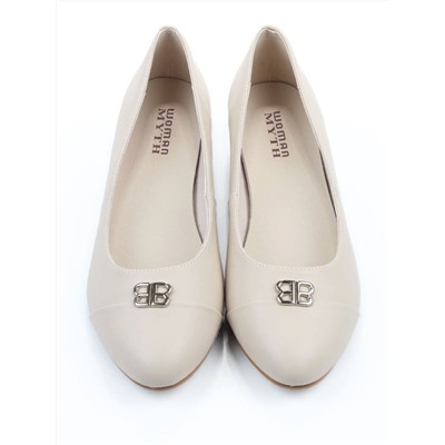 06-M47-6 BEIGE Туфли женские (натуральная кожа)