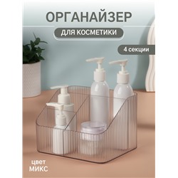 Органайзер для хранения «LIGHT», 4 секции, 18 × 15 × 12 см, цвет МИКС