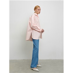 Персиковая рубашка oversize