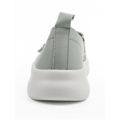 03-YG496-3 LT. GREEN Полуботинки летние женские (натуральная кожа)