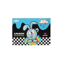 Альбом для рисования Hatber «Смешарики», А4, 48 листов, на скобе