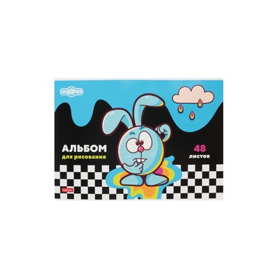 Альбом для рисования Hatber «Смешарики», А4, 48 листов, на скобе
