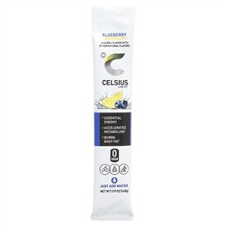 Celsius, Live Fit, черничный лимонад, 14 пакетиков, по 5,48 г (0,19 унции)