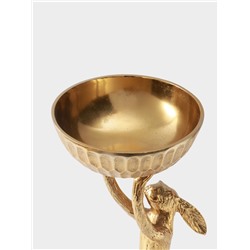 Конфетница «Кролик», 24×24×54 см, алюминий