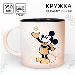 Кружка керамическая Winter wishes Микки Маус, 350 мл