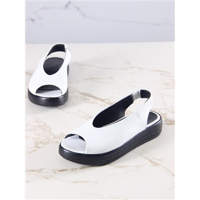 Босоножки ED'ART 1019.2530'bl. белый+черный