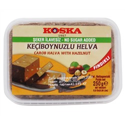 Кунжутная халва без сахара с фундуком, Koska, 250 г