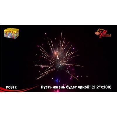 Фейерверк РС8721 Пусть жизнь будет яркой! (1,2" х 99)