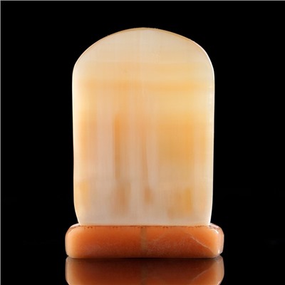 Икона настольная «Неупиваемая чаша», с подсвечником на 1 свечу, селенит