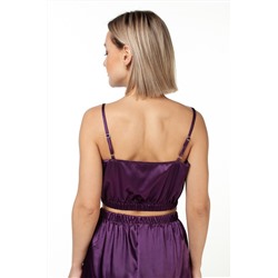 Топ женский атлас  800/05/Баклажановый