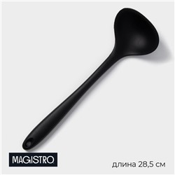 Половник Magistro Black, 28.5×8.5 см, нейлон, чёрный