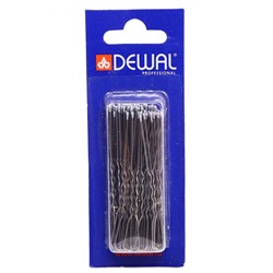 Dewal Шпильки для волос волна SLT70V-1/60, 70 мм, черный, 60 шт.