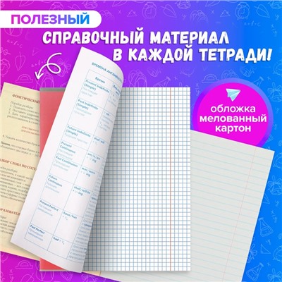 Набор предметных тетрадей 48 листов Calligata «Полоса», 10 предметов