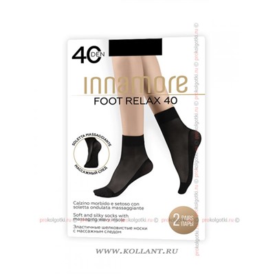 Foot Relax 40 Calzino, 2 PairsInnamore