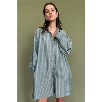 Комбинезон  MIX091/03/Зеленый, белый