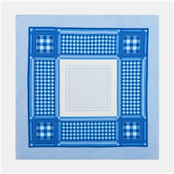 Платки носовые мужские «Этель», 30×30 см, набор 12 шт., голубые, рисунок МИКС, хлопок 100%