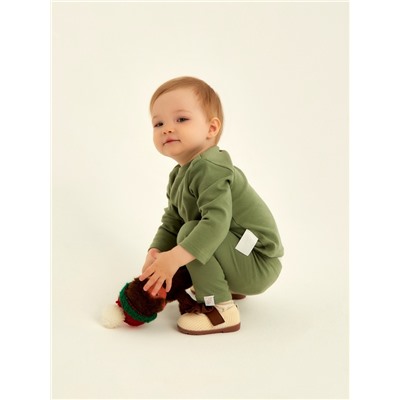 Легинсы SL HOME, рост 62-68 см, оливковые