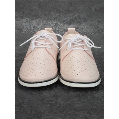 03-PDXL94-2 PINK Полуботинки женские (натуральная кожа)