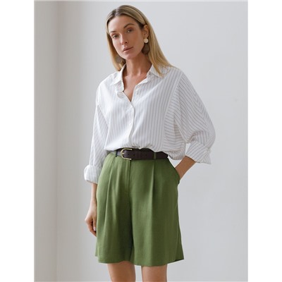 Шорты изо льна с вискозой