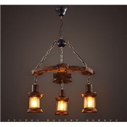 Люстра подвесная (55*100 см). В комплекте 3 лампы 5Вт LED, Е14 / Rg25B / уп 1/Лофт