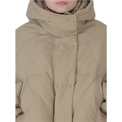 H24-033 BEIGE Куртка пуховая зимняя женская (пух)