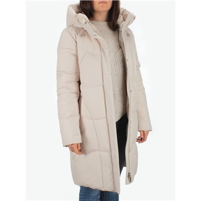 2301 LT. BEIGE Пальто зимнее женское Flance Rose (200 гр. холлофайбер)