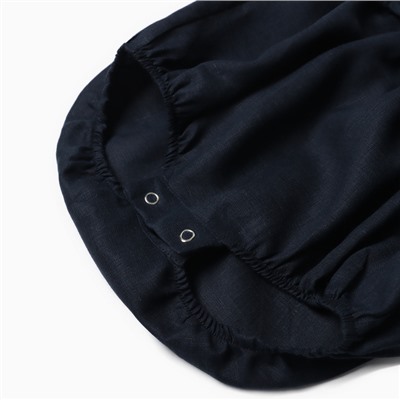 Боди с рюшей Крошка Я Linen , р. 68-74, синий