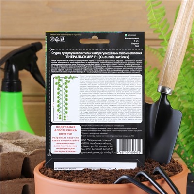 Семена огурца «Генеральский F1», 5 шт.