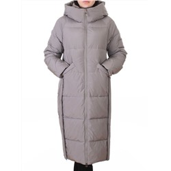 018 GRAY Пальто зимнее женское (200 гр. холлофайбер)