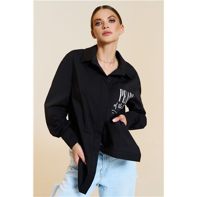 DiLiaFashion 0777 черный, Блуза
