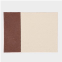 Салфетки под горячее Magistro, 2 шт., двухсторонние, экокожа, хлопок, 47.5×35.5 см
