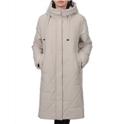 1132 BEIGE Пальто зимнее облегченное женское (холлофайбер 150 гр.)