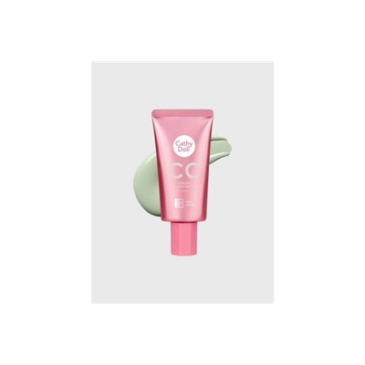 Матирующий CC крем с защитой от солнца SPF50+PA+++ от Cathy Doll,  Speed White CC Cream SPF50+PA+++, 50 гр (#02, Green)