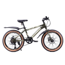 Велосипед 20" рама 12" 7sp COMIRON REBEL ригид милитари хаки