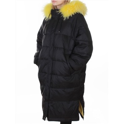3072 BLACK Пальто зимнее пуховое женское (пух)