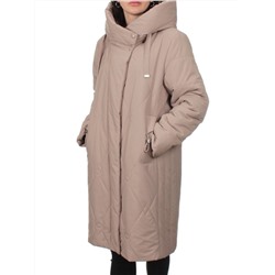 1119 DK. BEIGE Пальто зимнее облегченное женское (холлофайбер 150 гр.)