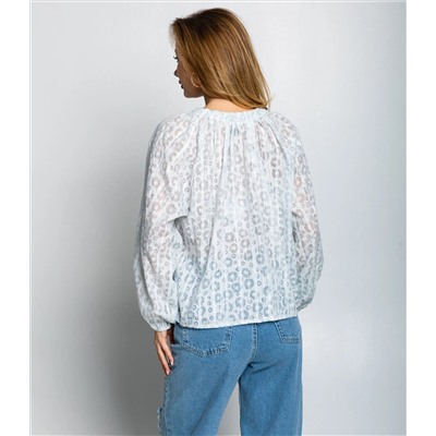 Блуза #КТ197 (1), ментоловый