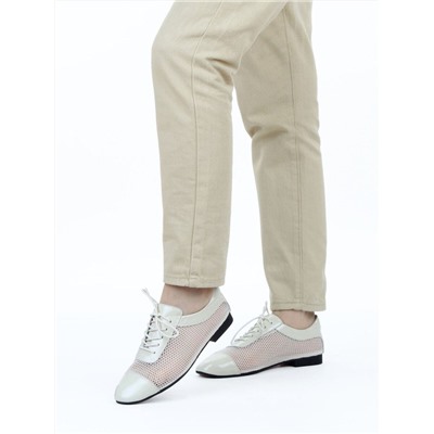 03-H17C-30NX LT. BEIGE Полуботинки женские (натуральная кожа)