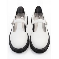 06-M47-12 WHITE Туфли женские (натуральная кожа)